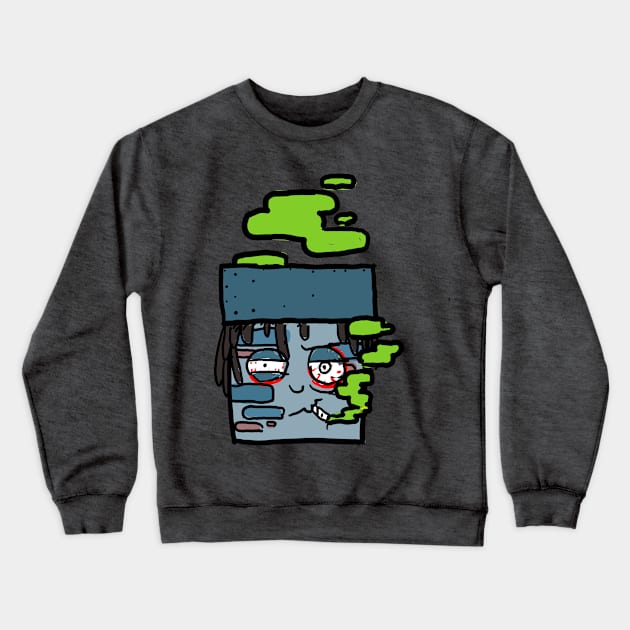 "smokes like a chimeny" Crewneck Sweatshirt by jonah block